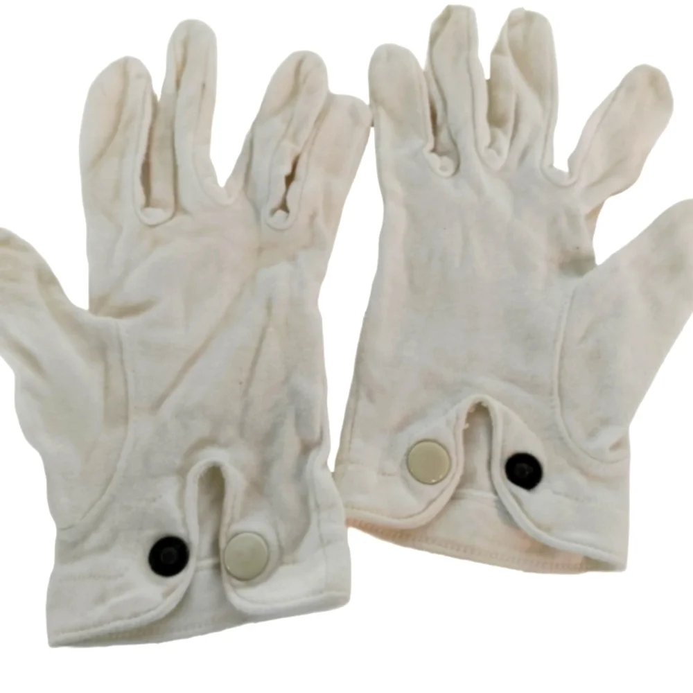 VINTAGE White Cotton Gloves Retro Formalwear Cosplay Costume Medium
